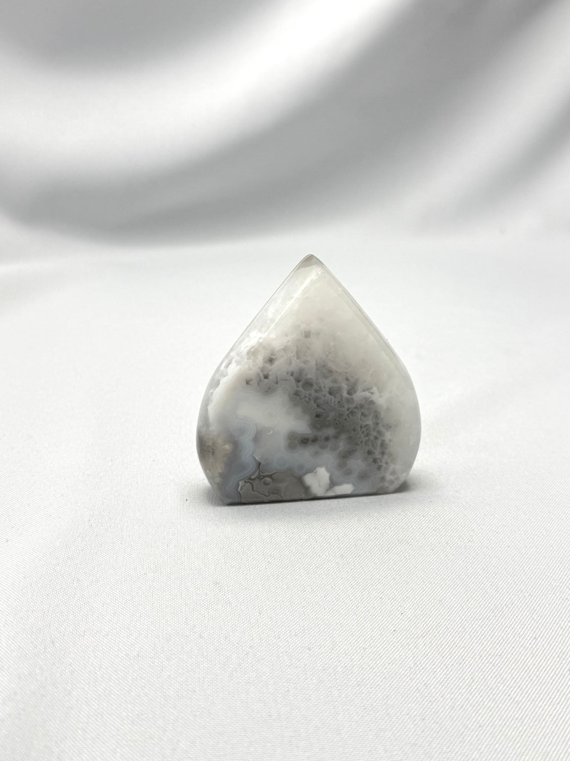 Agate Flame with Druzy