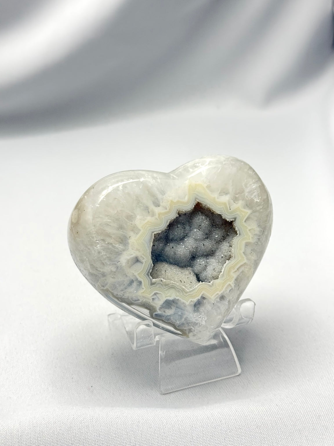 Druzy Agate Heart
