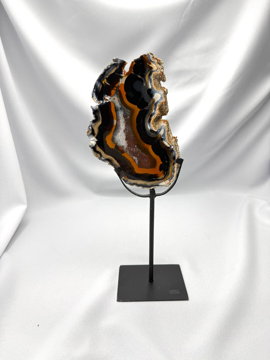 Agate slab on Stand
