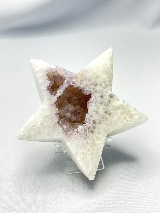 Agate Star Big with Druzy