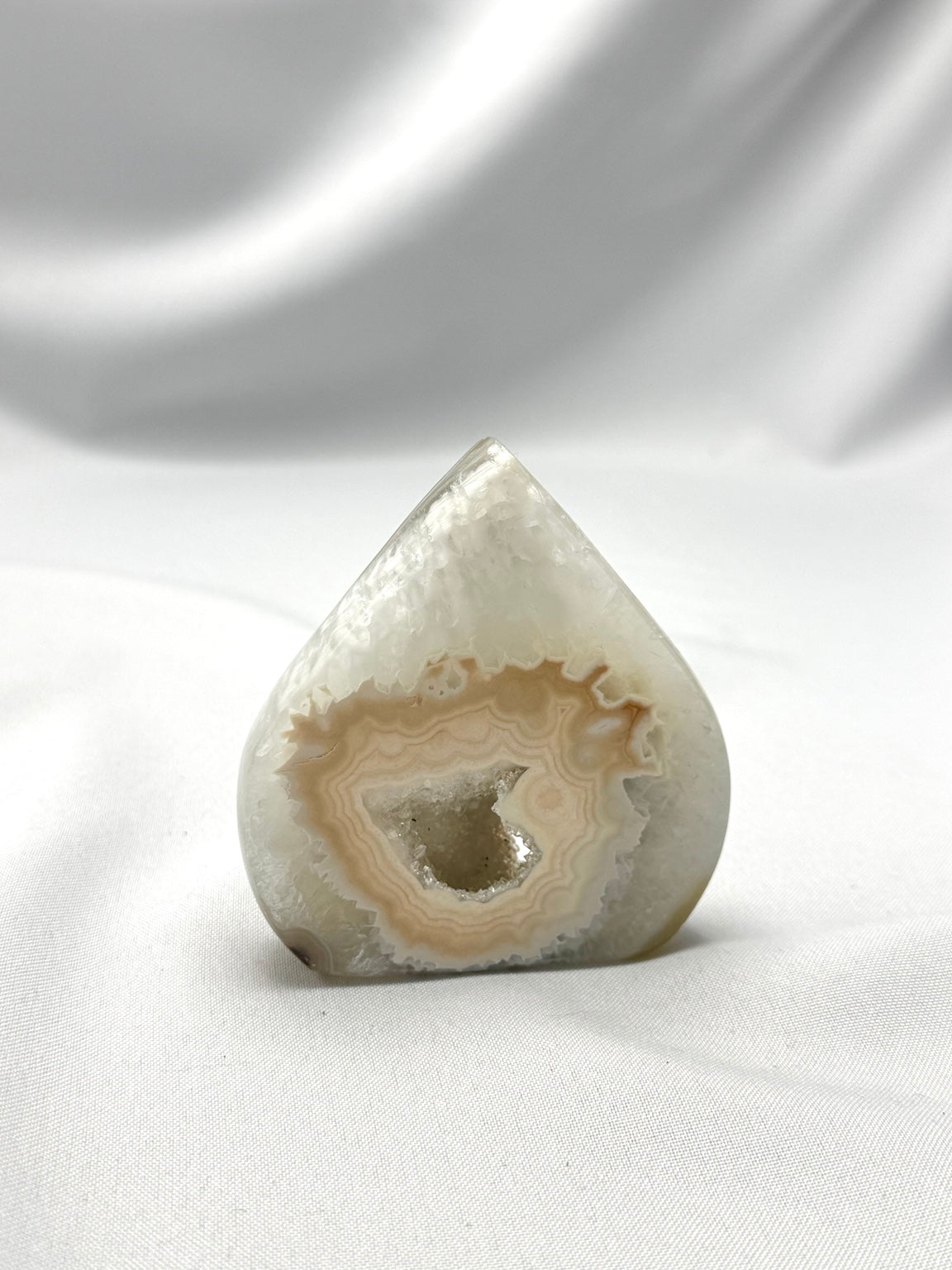 Agate Flame with Druzy