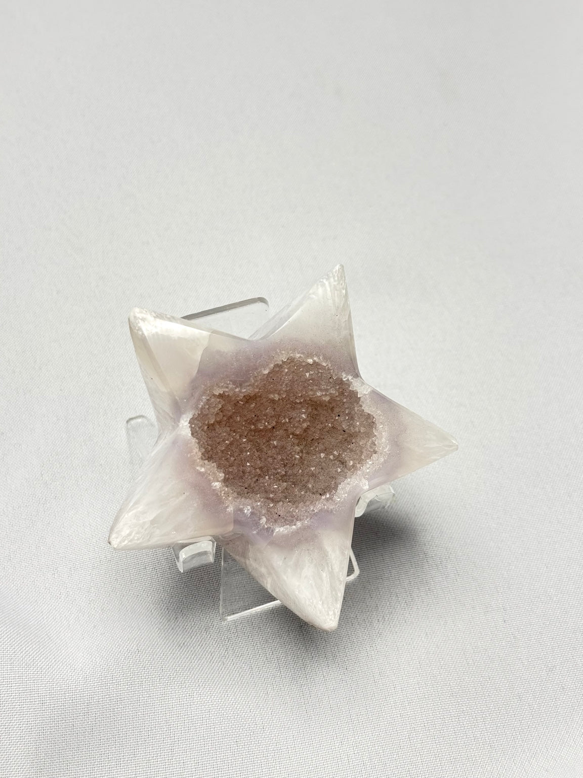 Agate Star with Druzy