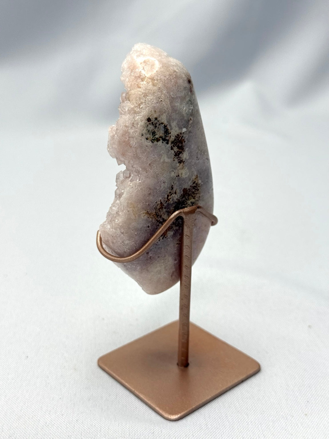 Pink Amethyst Druzy on Stand