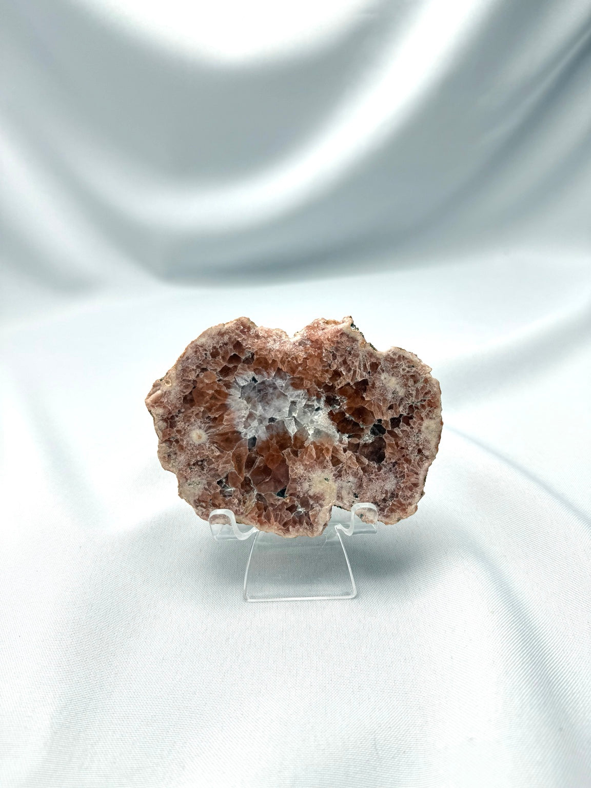 Pink Amethyst Cluster on Stand
