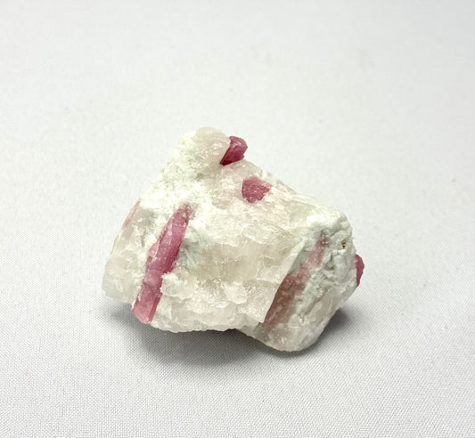 Pink Tourmaline on Quartz